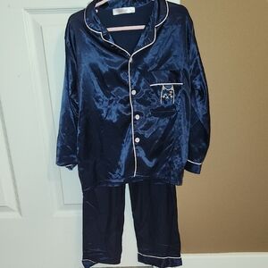 Luxurious Navy Kids Pajama Set